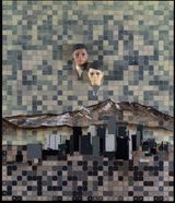 Blind Spot Detecting Unit Sun  Moon over Big City by Thomas Zipp contemporary artwork painting