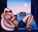 Quarantine by Alvin Ong contemporary artwork painting