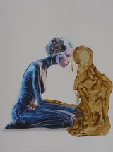 D.B.W.A.S.M. Umbilical Discord by Tala Madani contemporary artwork painting
