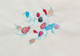 From the Dead Reckoning to Her Folds series by Iz Oztat contemporary artwork painting works on paper
