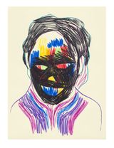 Face and Mask 51 by Carlos Amorales contemporary artwork drawing works on paper