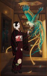 Blessing Wind by Miki Kato contemporary artwork works on paper