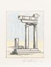 Study for a temple by Roy Lichtenstein contemporary artwork Works on Paper
