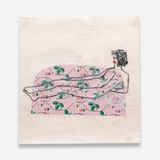 Pembe Yatak by Azade Koker contemporary artwork mixed media works on paper