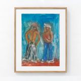 Poets on the edge of a volcano no. I by David Medalla contemporary artwork works on paper