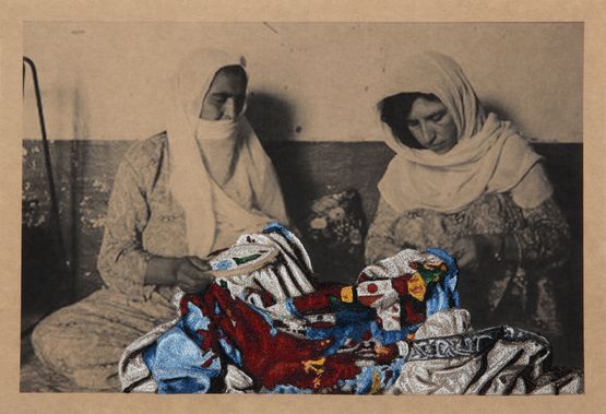 Embroiderers 8 by Aoyama Satoru contemporary artwork Mixed Media