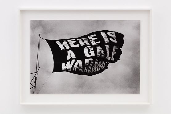 Here is a Gale Warning by Rose Finn-Kelcey contemporary artwork Photography