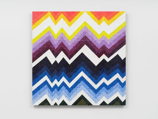 Appearance of Crosses 2025-7 by Ding Yi contemporary artwork Painting