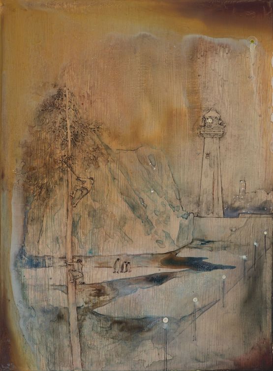 Winter is not coming too by Bouie Choi contemporary artwork Painting