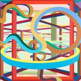 Vorcex II by Al Held contemporary artwork painting
