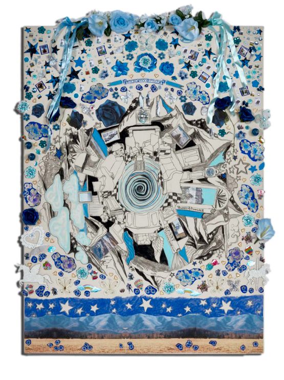 The Next American President blue by Gretchen Andrew contemporary artwork Painting