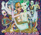 here with us....the pleasure brain by Del Kathryn Barton contemporary artwork painting