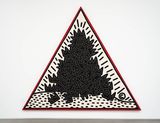 A Pile of Crowns for Jean-Michel Basquiat by Keith Haring contemporary artwork painting