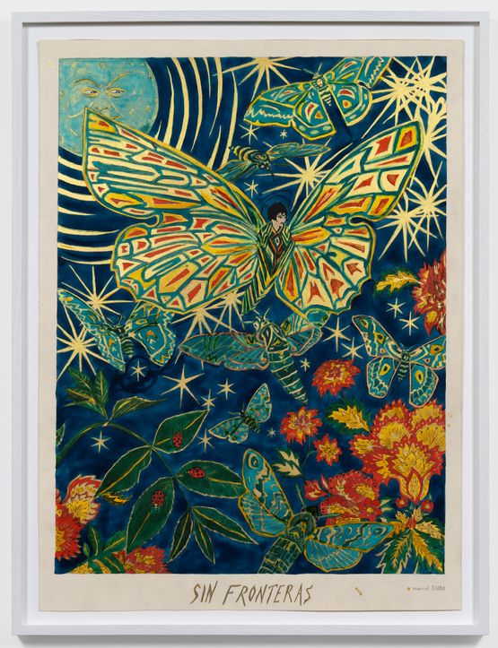 Sin fronteras Without borders by Marcel Dzama contemporary artwork Works on Paper
