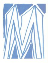 M from Hockneys Alphabet by David Hockney contemporary artwork print