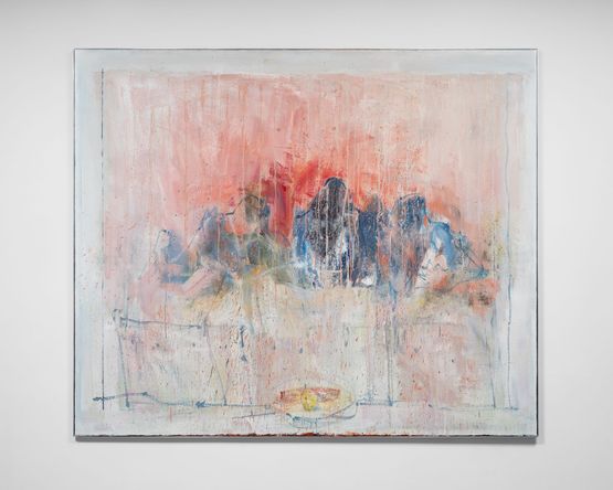 Ultima cena by Cesare Lucchini contemporary artwork Painting