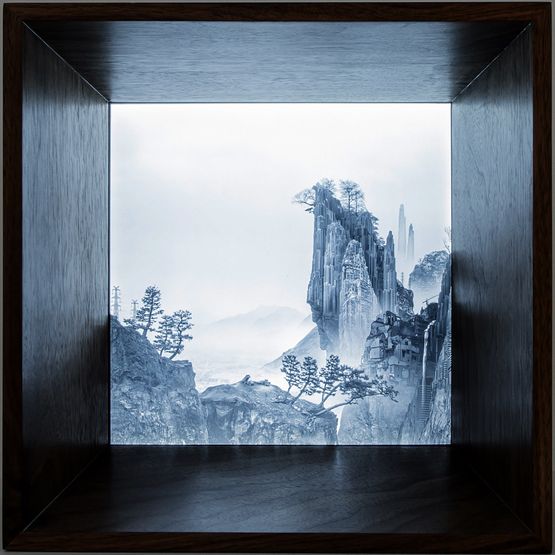 The Immemorial - The Cliff 3 by Yang Yongliang contemporary artwork Photography