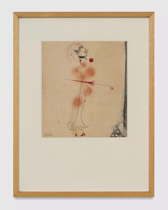 Senyora by Antoni Tapies contemporary artwork Works on Paper