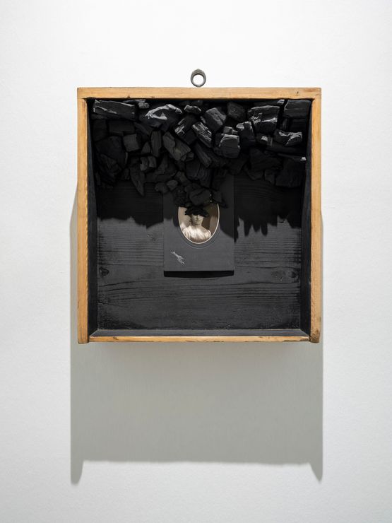 From the series Black Portrait by Lucia Tallova contemporary artwork Works on Paper