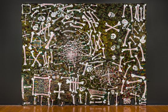 nullius nebula by Fiona Hall contemporary artwork Painting