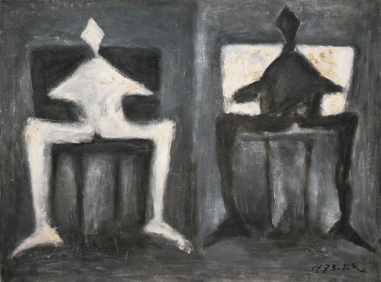 Two Parents by Mao Xuhui contemporary artwork Painting
