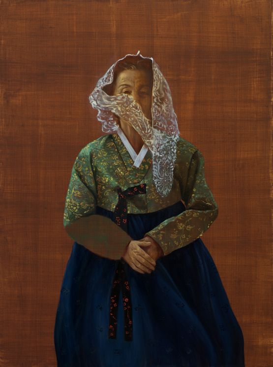 The veil by Helena Parada Kim contemporary artwork Painting