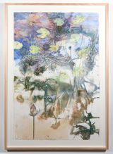 Nymphaea Lilies and Rakay by John Wolseley contemporary artwork painting