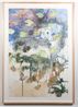 Nymphaea Lilies and Rakay by John Wolseley contemporary artwork Painting