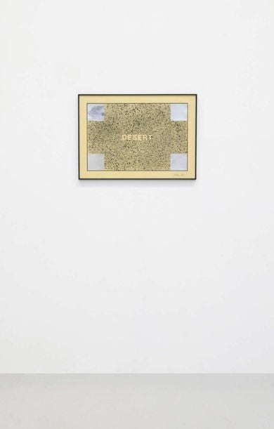 Desert, 1968 by Antonio Dias, Acrylic and silver foil on paper, 50