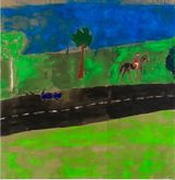 A Painting about my Father and a Horse by Jenny Watson contemporary artwork painting