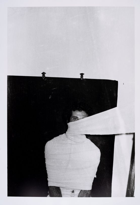 Sem Titulo 4 Performance com bandagem cirurgica  negativo 15A by Ivens Machado contemporary artwork Photography