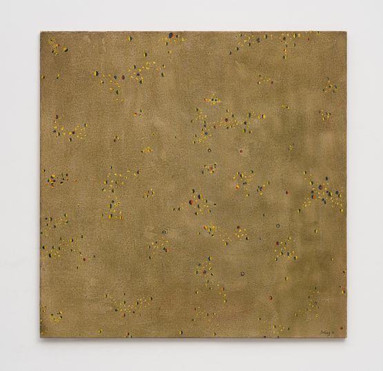 Mustard field by The Estate of Balraj Khanna contemporary artwork Painting