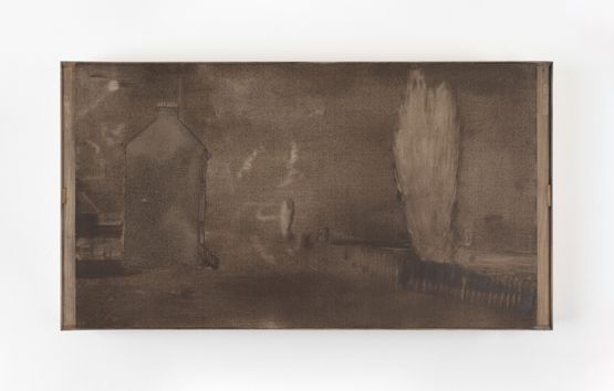 Night by Merlin James contemporary artwork Mixed Media