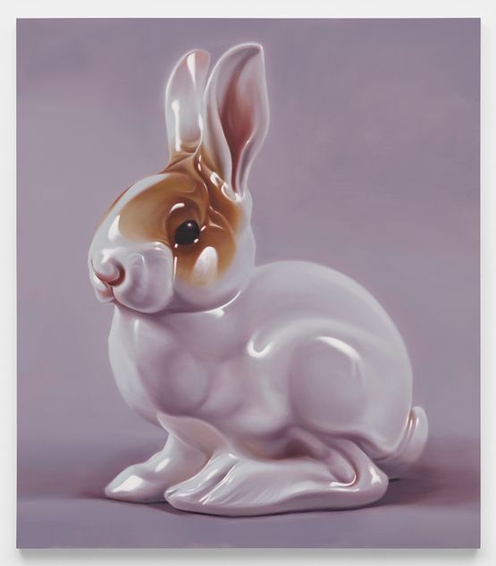 Junger Hase Sitzend by Robert Russell contemporary artwork Painting