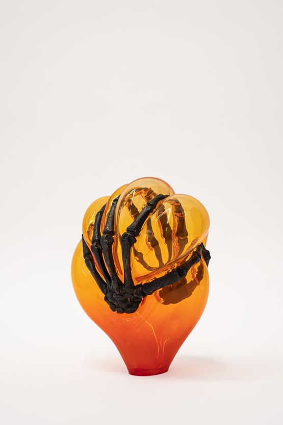 Burning Hand Cyrille by Jean-Luc Moulene contemporary artwork Sculpture