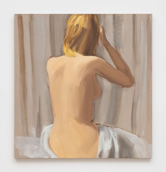 On the Bed by Gideon Rubin contemporary artwork Painting