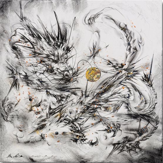 2022 Breaking - loong Series LXXXI by Chen Yingjie contemporary artwork Painting