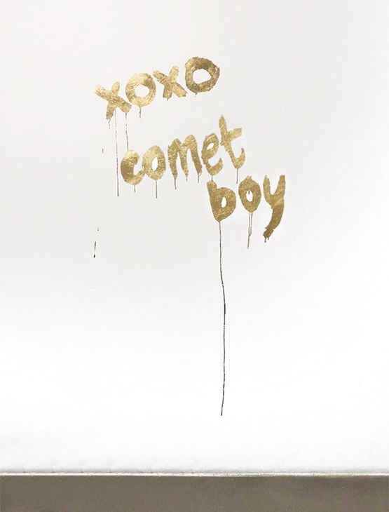 XOXO comet boy by Timothy Hyunsoo Lee contemporary artwork Mixed Media