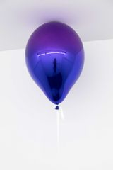 Dark Purple and Dark Blue Mirror Balloon by Jeppe Hein contemporary artwork sculpture