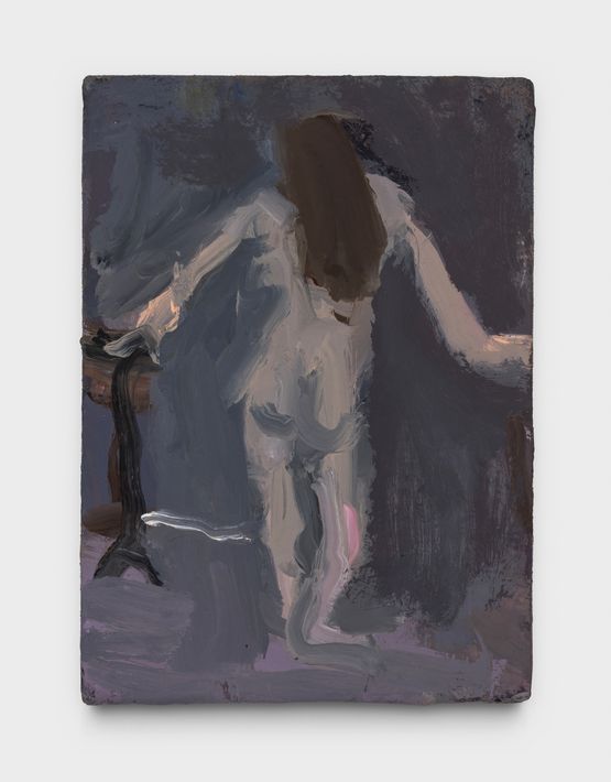 Nude with Black Table by Janice Nowinski contemporary artwork Painting