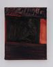 Nocturne with red curtain by Biraaj Dodiya contemporary artwork Painting