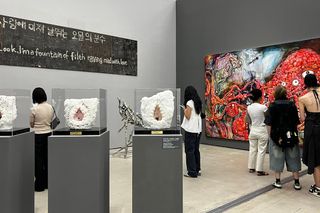 Contemporary art exhibition Group Exhibition Connecting Bodies Asian Women Artists at MMCA  National Museum of Modern and Contemporary Art Seoul South Korea