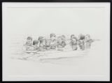 Cennetten hemen once 2  Just before Paradise 2 by Cengiz Tekin contemporary artwork drawing works on paper