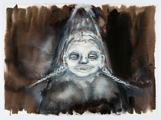 Caged by Fiona Hall contemporary artwork Painting