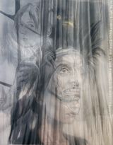 The Screaming Sentinel from the series Gods have not retired by Sandra Del Pilar contemporary artwork painting
