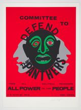 Committee to Defend the Panthers by Faith Ringgold contemporary artwork print