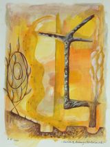 Erweiterte Rodung Totalreservate by Hartmut Neumann contemporary artwork painting works on paper