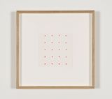 Untitled 20 solid red squares by Robert Barry contemporary artwork works on paper drawing