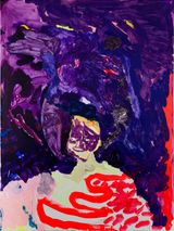 waiting to watch by Tom Polo contemporary artwork painting