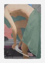 Getting Dressed II by Tarka Kings contemporary artwork drawing works on paper
